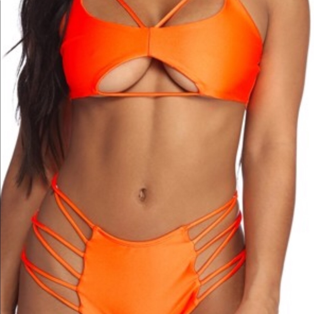 Neon orange swim
